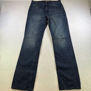 Tony Hawk Mens Slim Fit Jeans Dark Wash Blue Denim Size 32x35 Cotton CUT-11